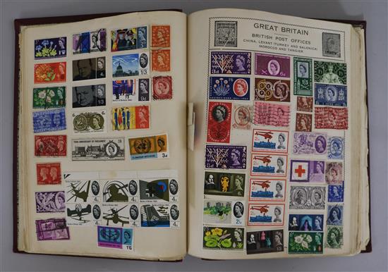 A stamp collection,